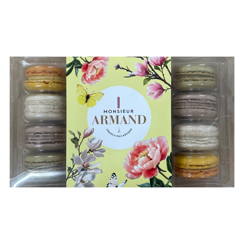 MONSIEUR ARMAND Box of 16 premium macarons