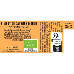 ALBERT MENES Organic Ground Cayenne Pepper 35 g