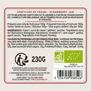 ALBERT MENES Organic Extra Strawberry Jam 230 g